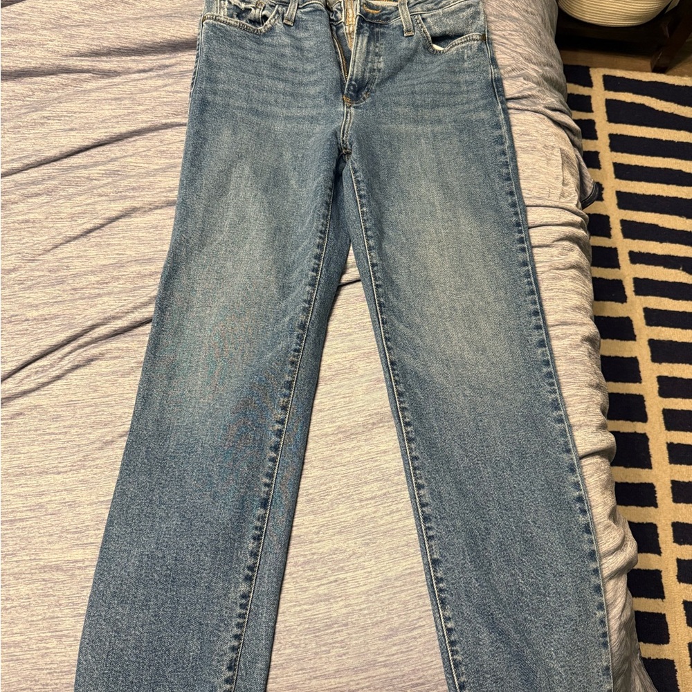 Just Black Women's Straight Leg Blue Jeans - Picture 2 of 3